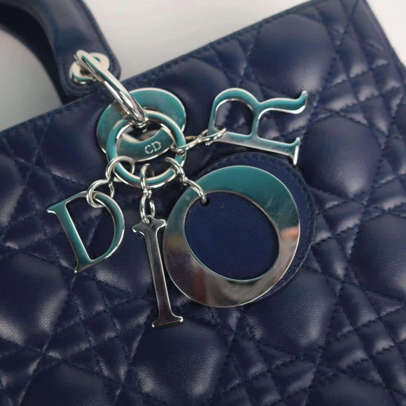 Dior Lady Dior Large Lambskin Shoulder Bag