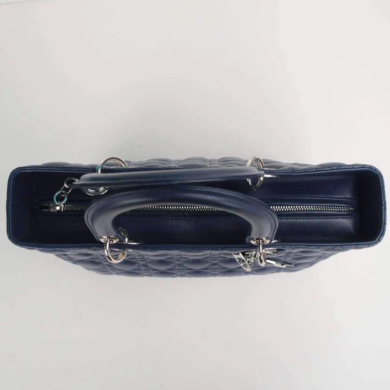 Dior Lady Dior Large Lambskin Shoulder Bag
