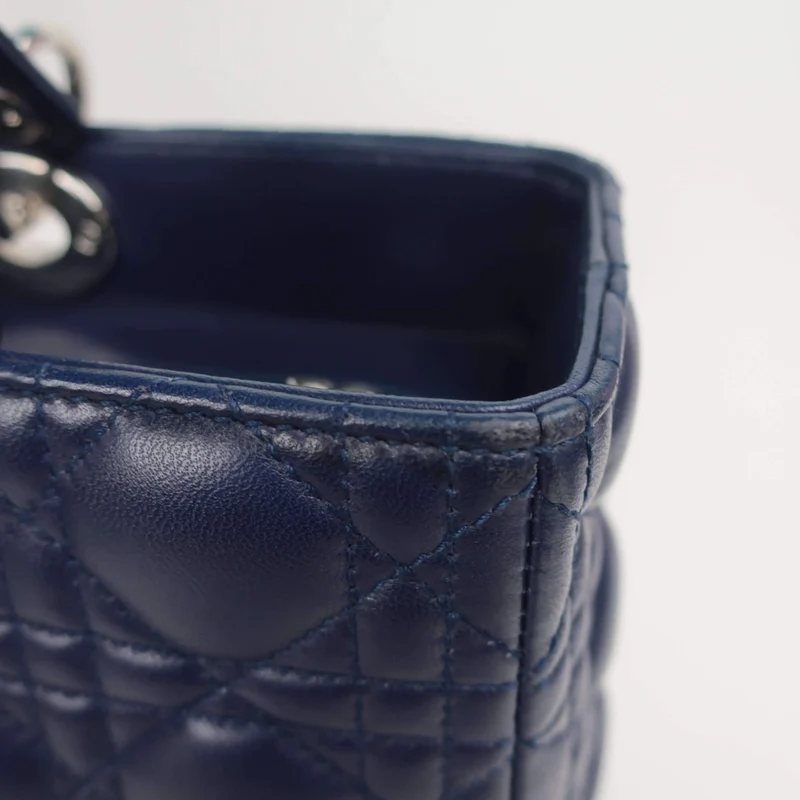 Dior Lady Dior Large Lambskin Shoulder Bag