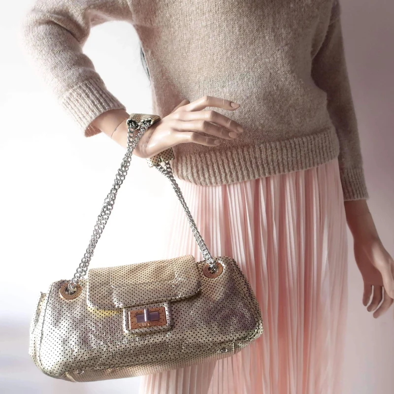 Chanel Drill Perforated Leather Flap Bag