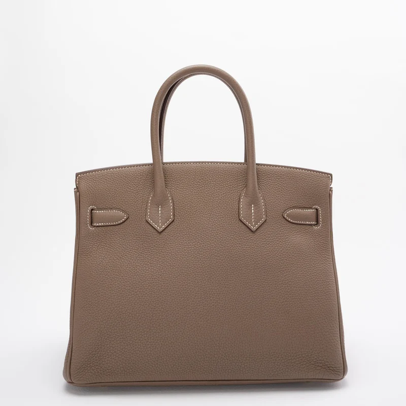 Hermes Birkin 30 cm Sellier Tasche Etoupe Togo Leder