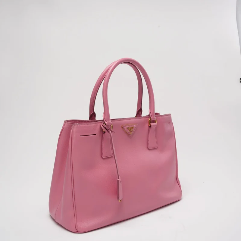 Prada Pink Galleria Einkaufstasche aus Saffiano-Leder
