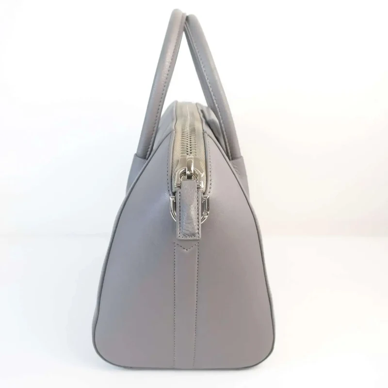Givenchy Grey Leather Small Antigona Shoulder bag