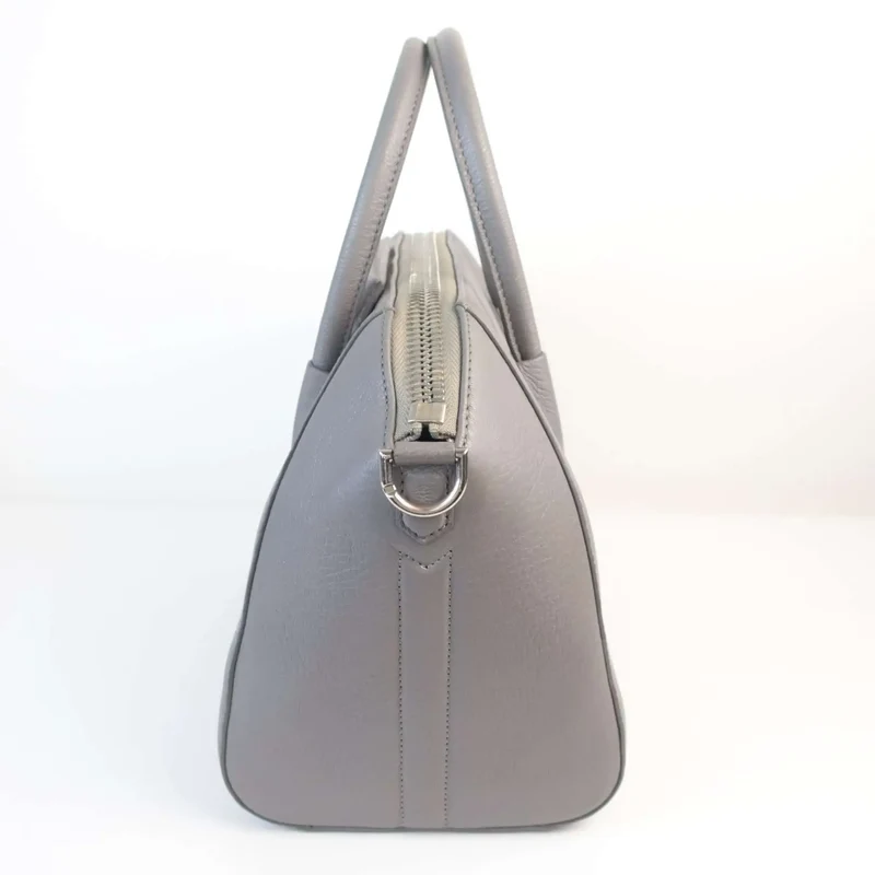Givenchy Grey Leather Small Antigona Shoulder bag