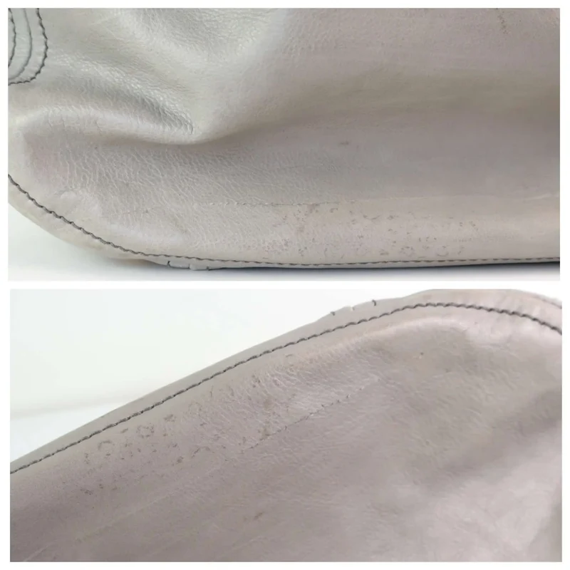 Prada Grey Hobo Leather Bag