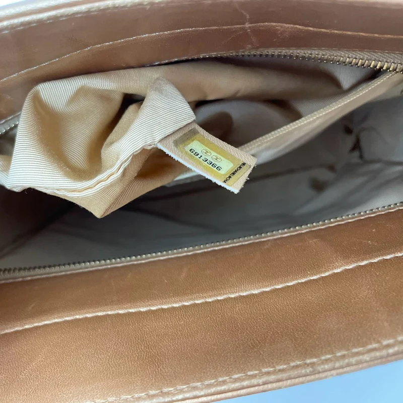 Chanel CC Metallic Golden Vintage Tragetasche