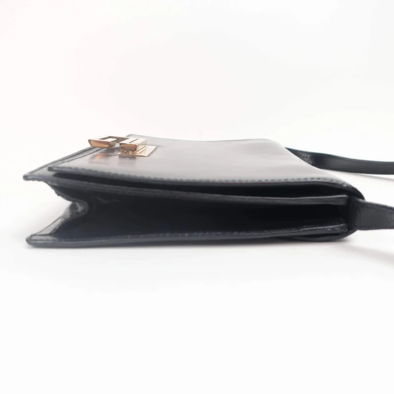 Gucci Vintage Black Leather Flap Bag