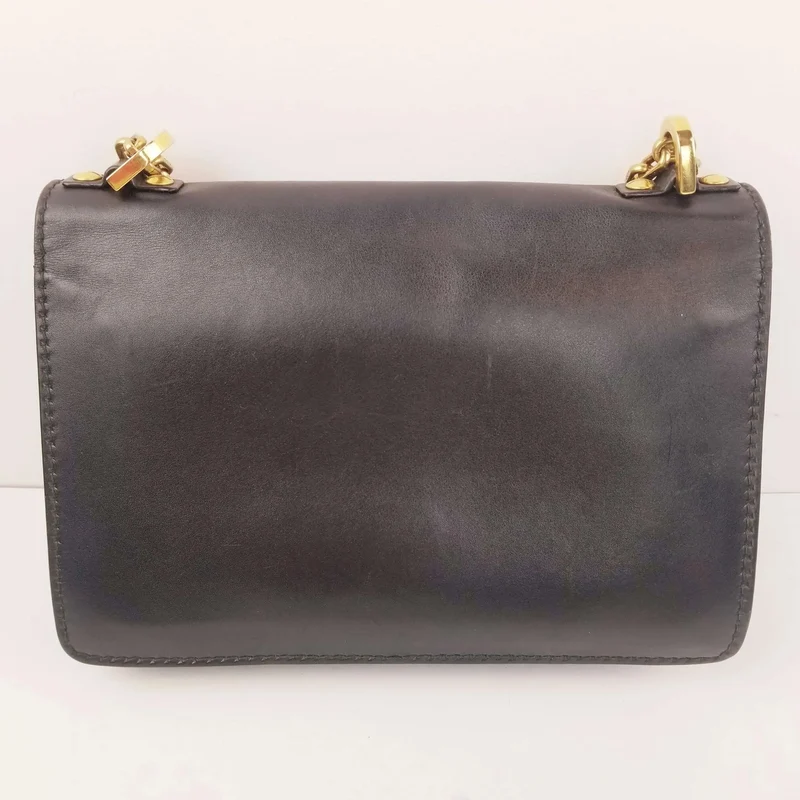 Christian Dior Black Leather J'ADIOR Chain Flap Bag