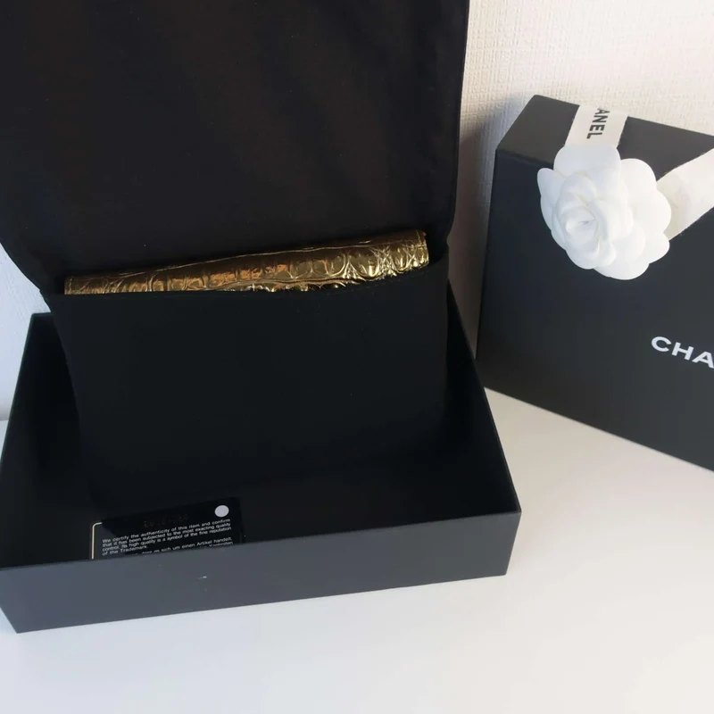 Chanel Runway Metallic Crocodile Embossed WOC