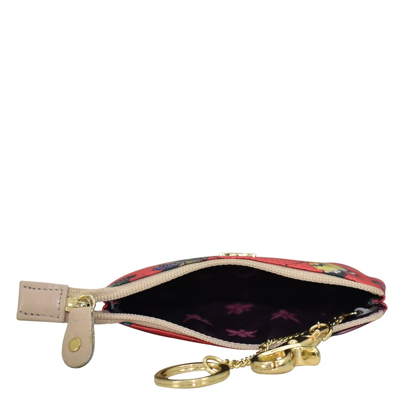 Stoff mit Lederbesatz Reisetasche mit Reißverschluss - 13008