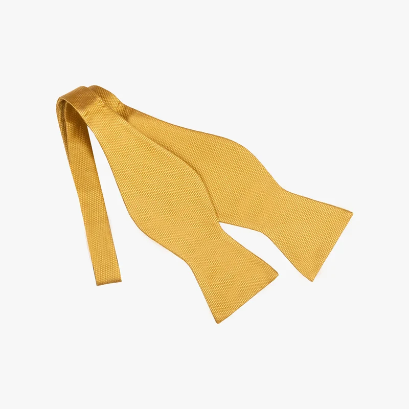 Fliege aus Seide in uni gold