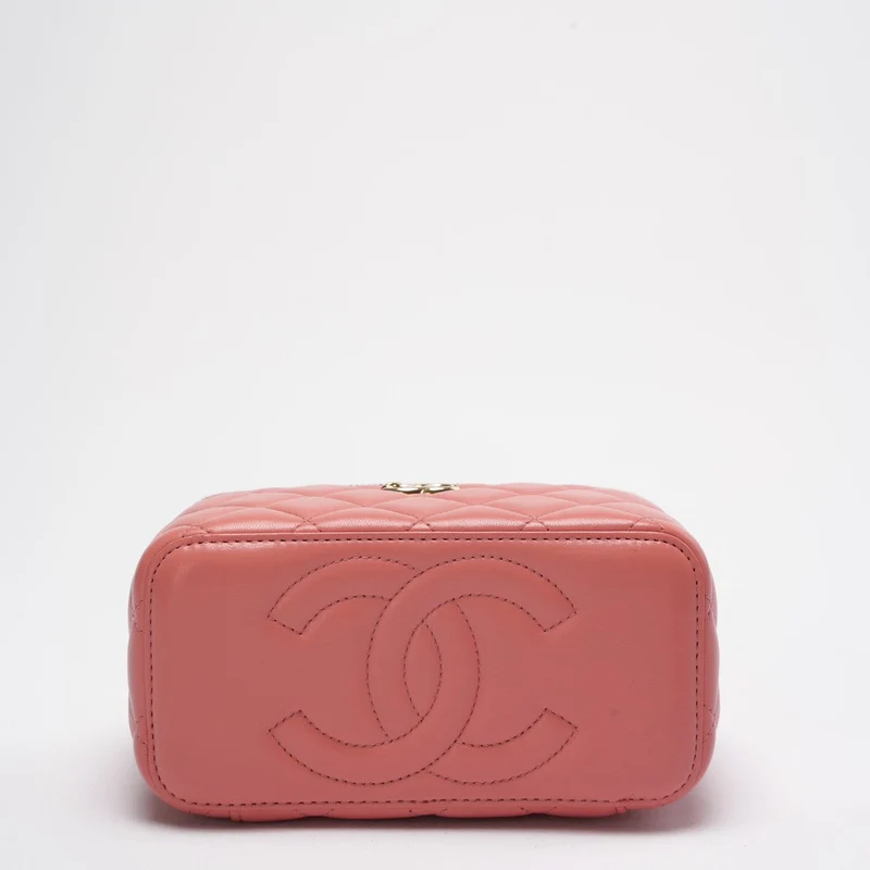 Chanel Vanity Rechteckige Henkeltasche Pink
