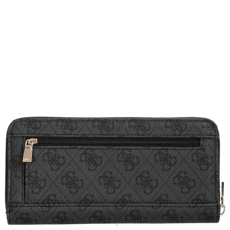 Guess Brenton SLG Large Zip Around - Geldbörse 12cc 21 cm (coal logo)