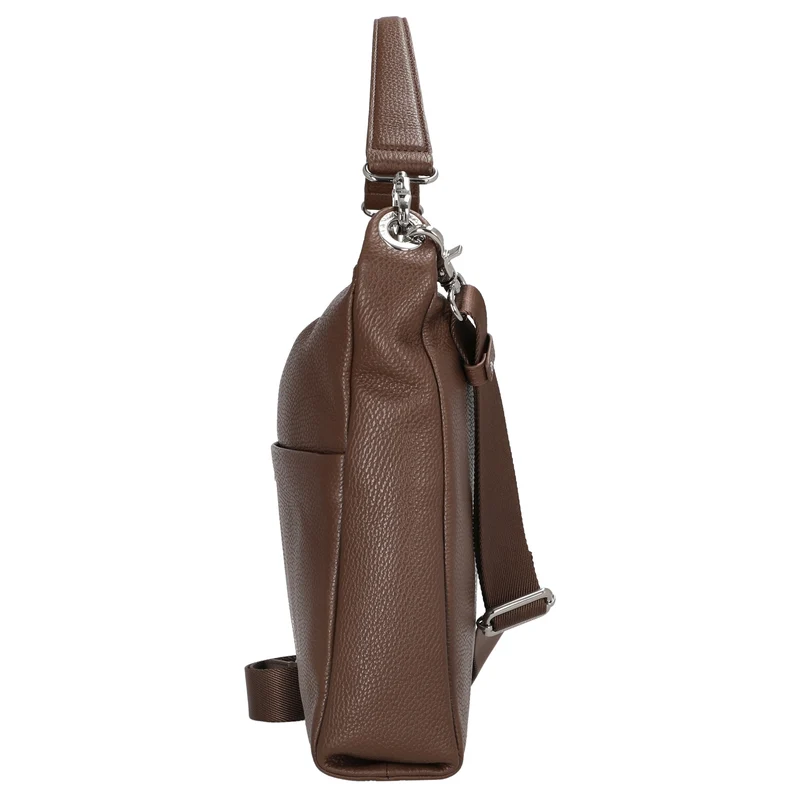 Mandarina Duck Mellow Leather Hobo - Schultertasche 33 cm (milk chocolate)