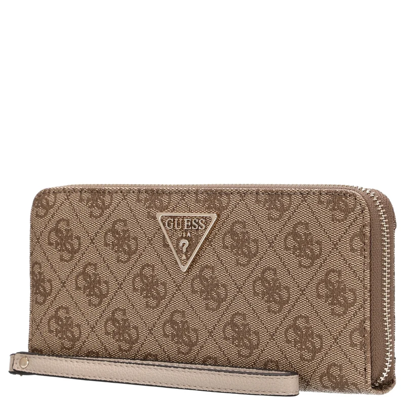 Guess Laurel II SLG Large Zip Around - Geldbörse 12cc 20.5 cm (latte logo)