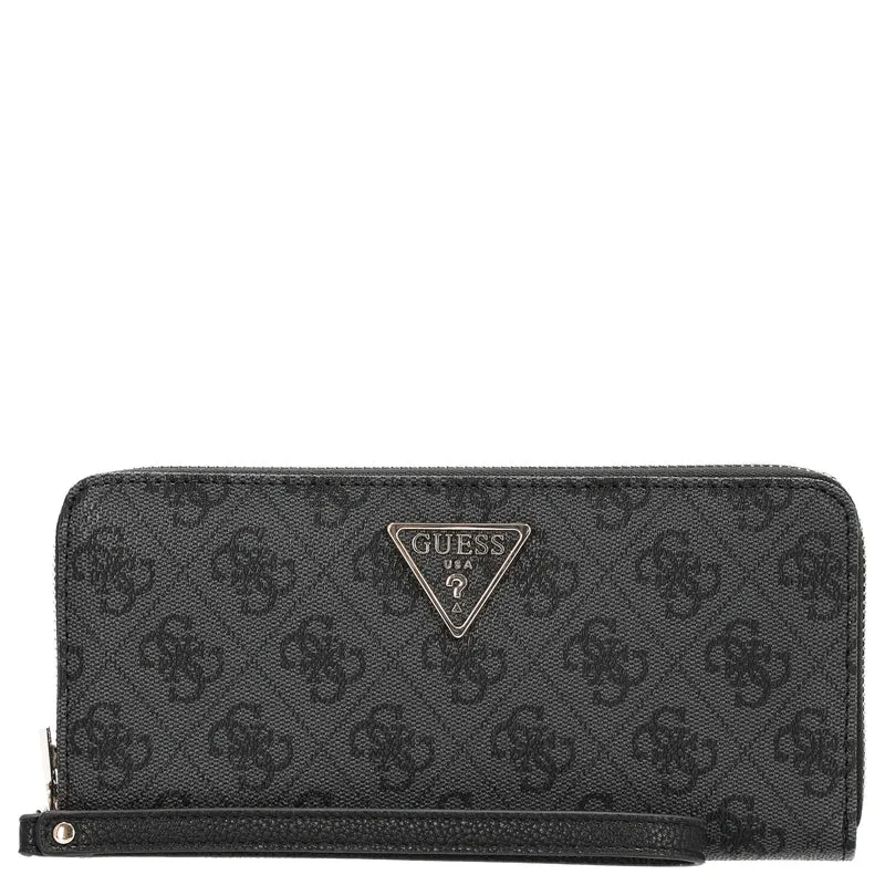 Guess Laurel II SLG Large Zip Around - Geldbörse 12cc 20.5 cm (coal logo)