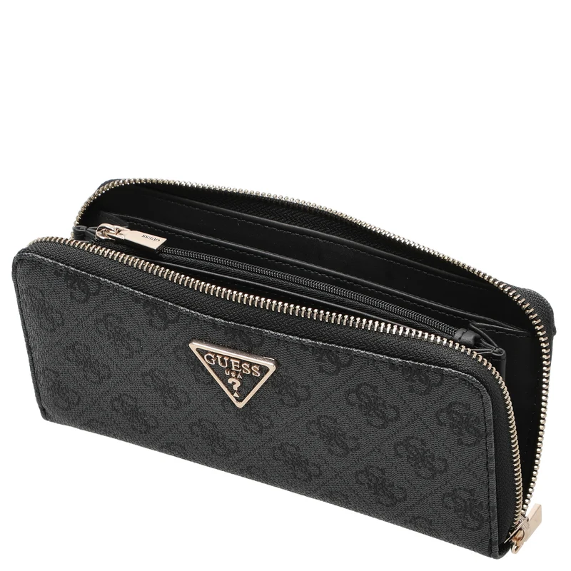 Guess Laurel II SLG Large Zip Around - Geldbörse 12cc 20.5 cm (coal logo)