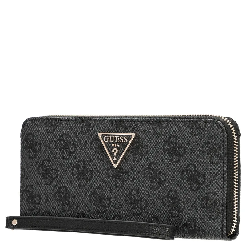 Guess Laurel II SLG Large Zip Around - Geldbörse 12cc 20.5 cm (coal logo)