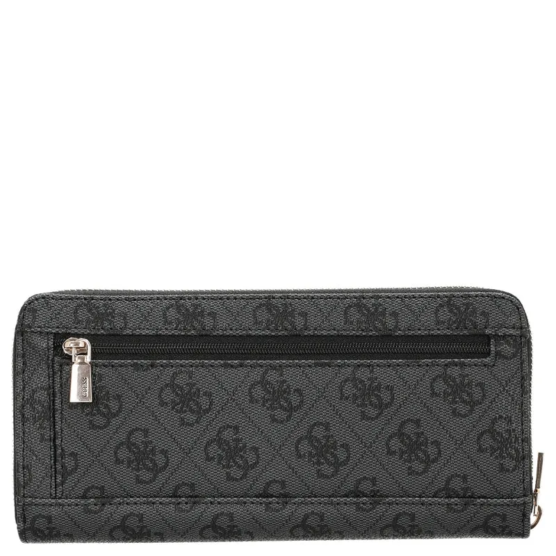 Guess Laurel II SLG Large Zip Around - Geldbörse 12cc 20.5 cm (coal logo)