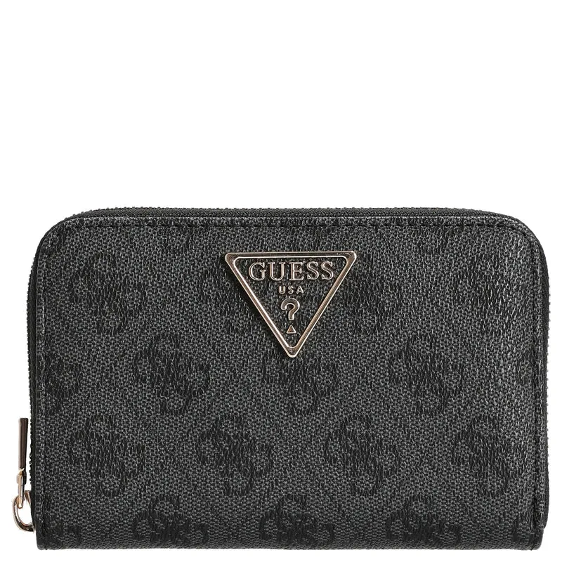 Guess Laurel II SLG Medium Zip Around - Geldbörse 4cc 14.5 cm (coal logo)
