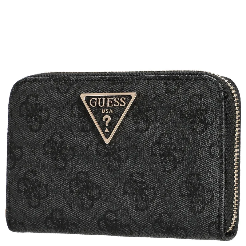 Guess Laurel II SLG Medium Zip Around - Geldbörse 4cc 14.5 cm (coal logo)