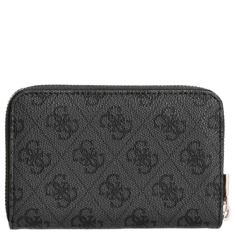 Guess Laurel II SLG Medium Zip Around - Geldbörse 4cc 14.5 cm (coal logo)