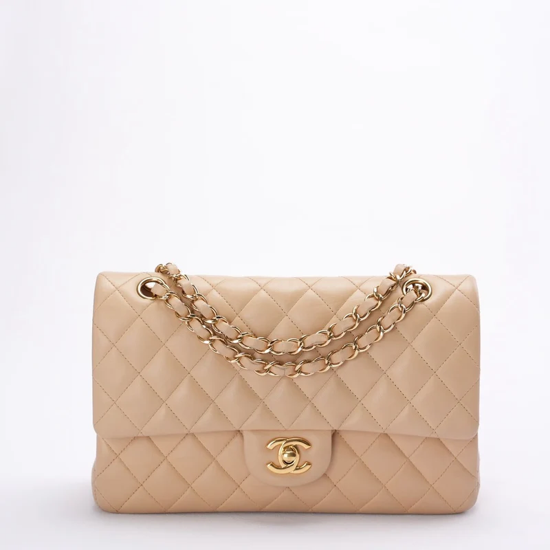 Chanel Classic Flap Bag mittel Beige