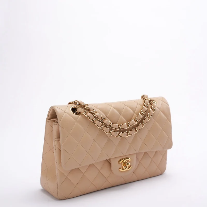 Chanel Classic Flap Bag mittel Beige