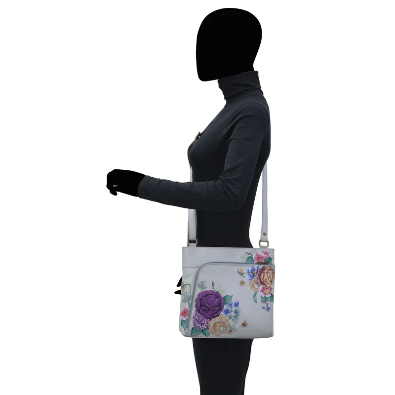 Umhängetasche mit Front-Reißverschluss-Organizer - 651