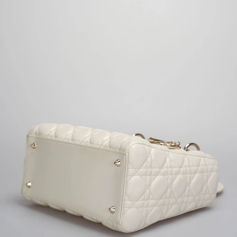 Christian Dior Lady Dior Tasche Weiß Mittel 2017