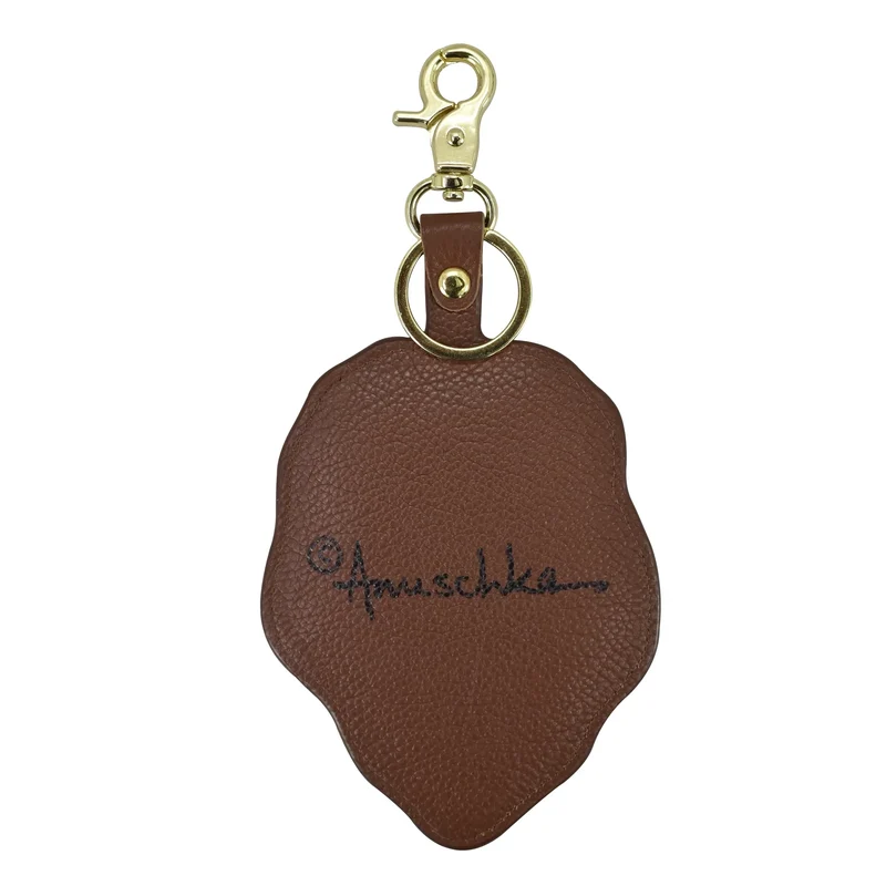 Taschenanhänger aus bemaltem Leder K0037 - Schlüsselanhänger