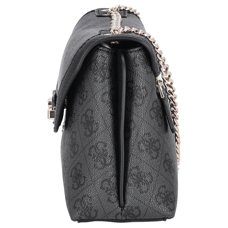 Guess Lindsey XBody Flap - Umhängetasche 27 cm (coal logo)