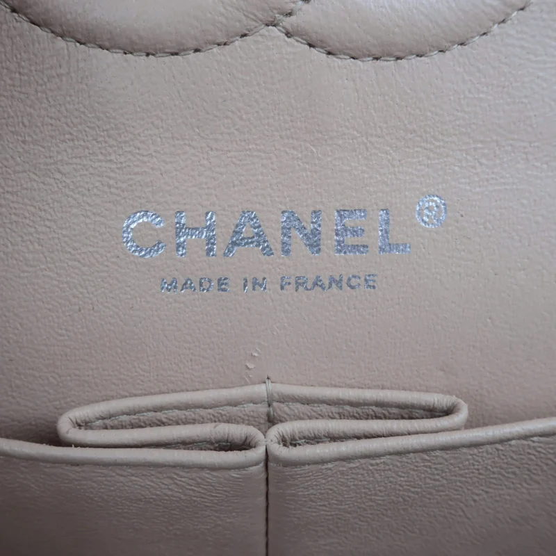 Chanel Classic Double Flap Beige Caviar Bag