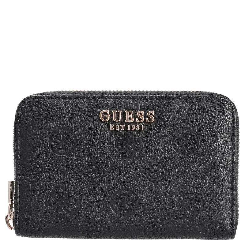 Guess Ella Logo SLG Medium Zip - Geldbörse 4cc 14 cm (black logo)