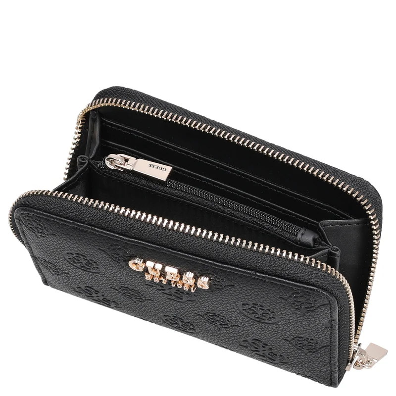 Guess Ella Logo SLG Medium Zip - Geldbörse 4cc 14 cm (black logo)