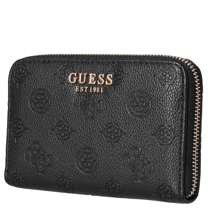 Guess Ella Logo SLG Medium Zip - Geldbörse 4cc 14 cm (black logo)