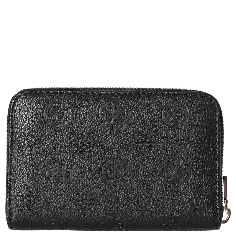 Guess Ella Logo SLG Medium Zip - Geldbörse 4cc 14 cm (black logo)