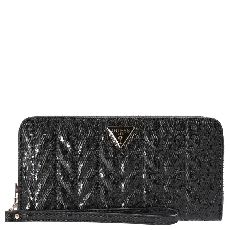 Guess Stacey SLG Large Zip - Geldbörse 12cc 21 cm (black)