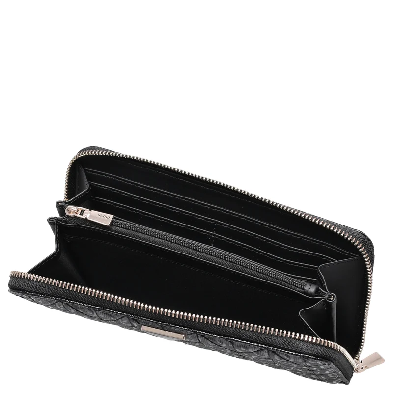 Guess Stacey SLG Large Zip - Geldbörse 12cc 21 cm (black)