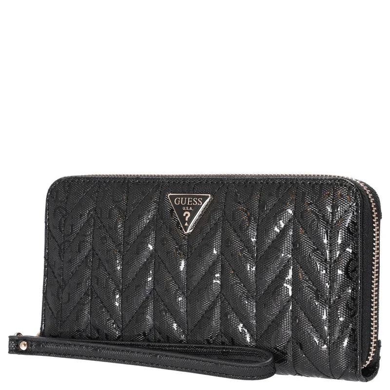 Guess Stacey SLG Large Zip - Geldbörse 12cc 21 cm (black)