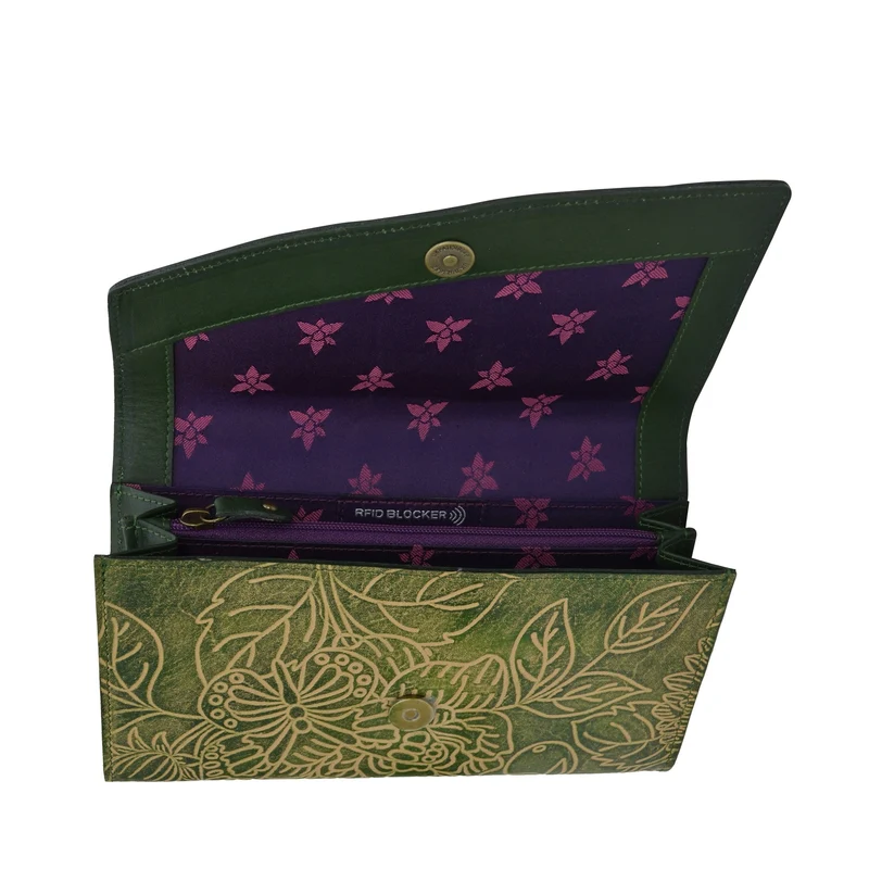 Brieftasche mit Akkordeonklappe - 1174