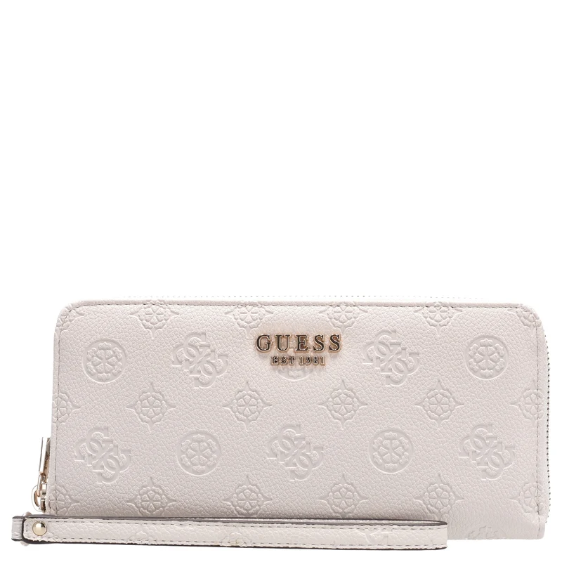 Guess Ella Logo SLG Large Zip - Geldbörse 12cc 20 cm (stone logo)