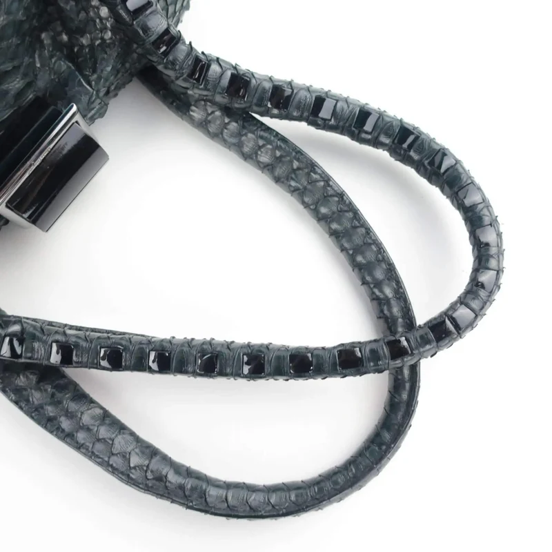 Salvatore Ferragamo Python Double Handle Bag