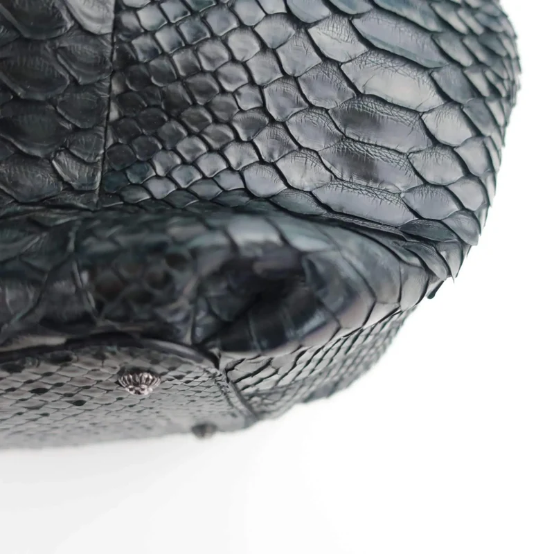 Salvatore Ferragamo Python Double Handle Bag
