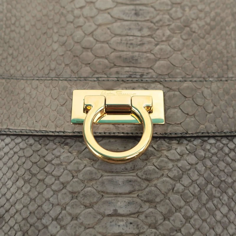 Salvatore Ferragamo Sofia Medium Python Bag