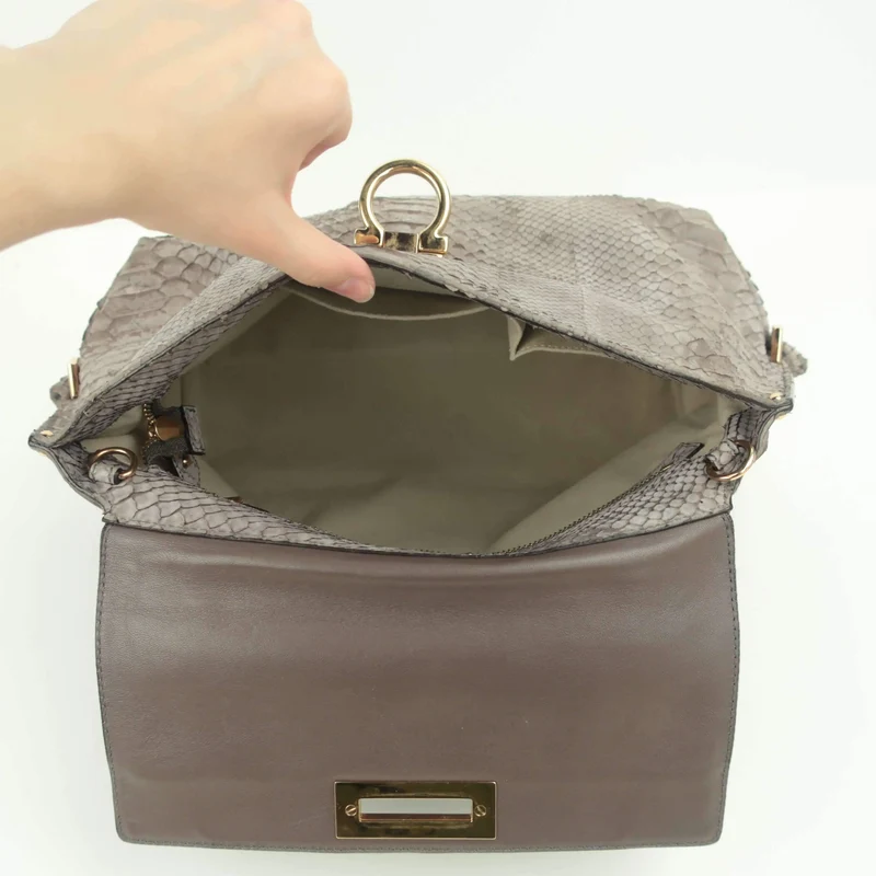 Salvatore Ferragamo Sofia Medium Python Bag