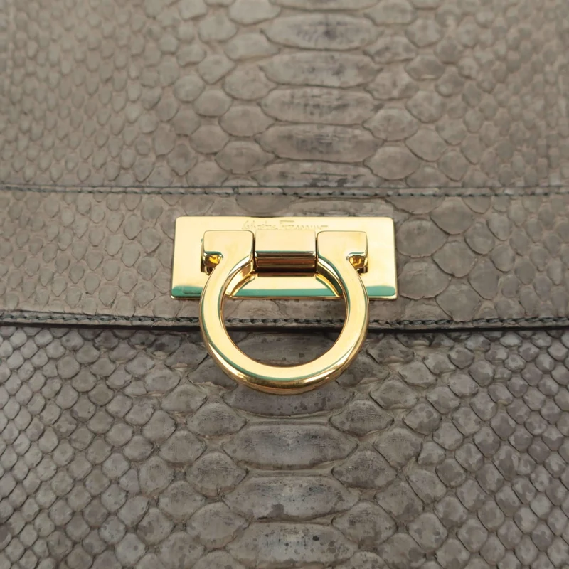 Salvatore Ferragamo Sofia Medium Python Bag