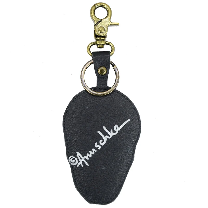 Taschenanhänger aus bemaltem Leder K0018 - Schlüsselanhänger