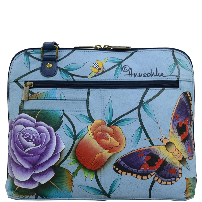 Große Rundum-Organizer-Umhängetasche mit Reißverschluss - 617