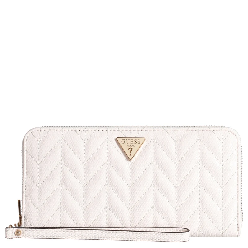 Guess Stacey SLG Large Zip - Geldbörse 12cc 21 cm (off white)